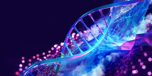 DNA Helix 3D Illustration